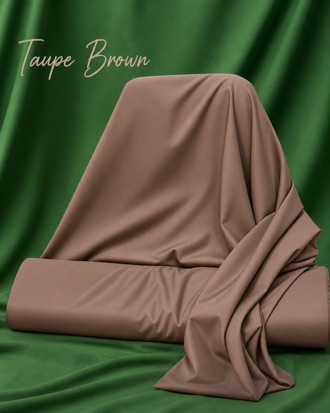 Premium Taupe Brown Unstitched Suit - Classic KAZA